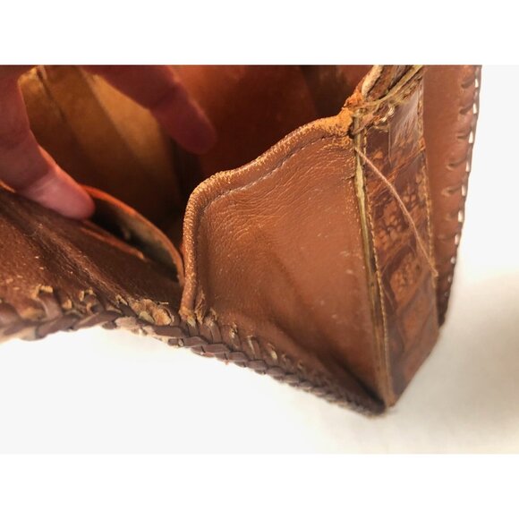 Vintage 1950 alligator small handbag purse made in Cuba note inside - Picture 16 of 16